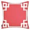 Homeroots Red & White Geometric Decorative Throw Pillow Cover 18 x 18 in. 355321 - alternate 5